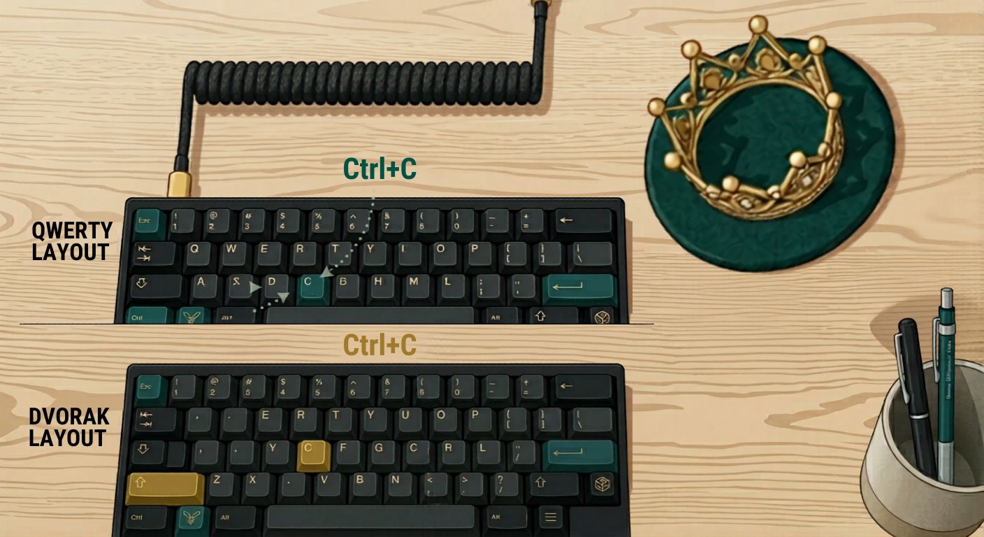 Dvorak Layout: The Fast-Typing Alternative to Traditional Keyboards – But Brings Pain Before Progress